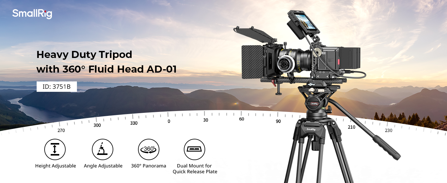 Amazon.com : SmallRig AD-01 Video Tripod, 73